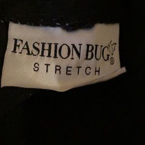 Fashion Bug black trouser front slacks